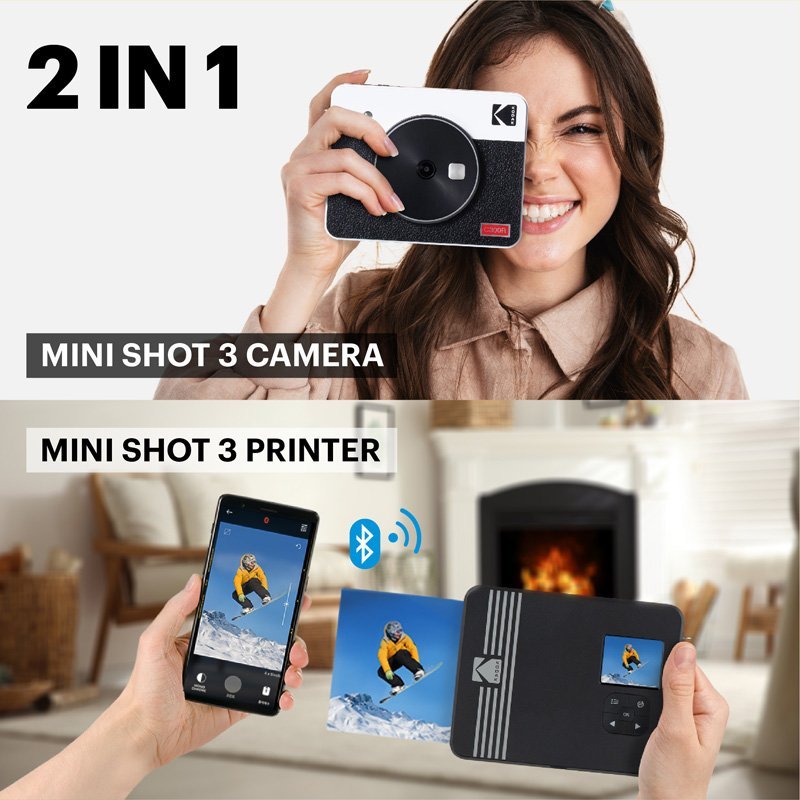 Kodak Instant Camera Mini Shot 3 Retro - MataMata