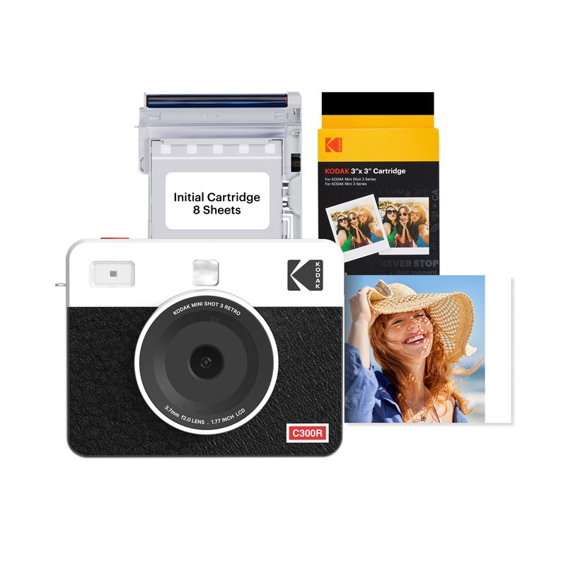 Kodak Instant Camera Mini Shot 3 Retro Cartridge Bundle - MataMata
