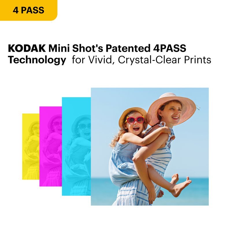 Kodak Instant Camera Mini Shot 3 Retro Cartridge Bundle - MataMata