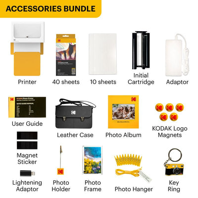 Kodak Instant Dock Plus Cartridge + Accessories Bundle Colour: Yellow - MataMata