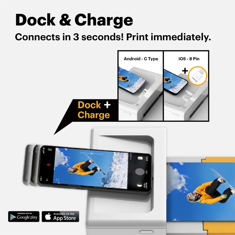 Kodak Instant Dock Plus Colour: Yellow - MataMata