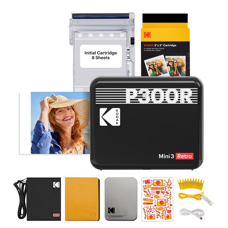 Kodak Instant Mini 3 Retro Cartridge + Accessories Bundle - MataMata
