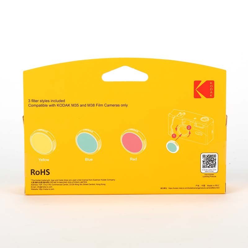 Kodak M series Camera - Filter (Yellow/Blue/Red) - MataMata