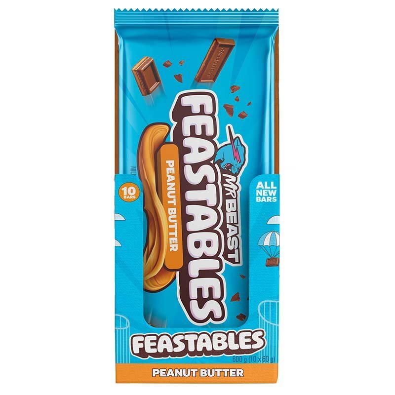Mr Beast Feastables Chocolate Peanut Butter – 60g - MataMata