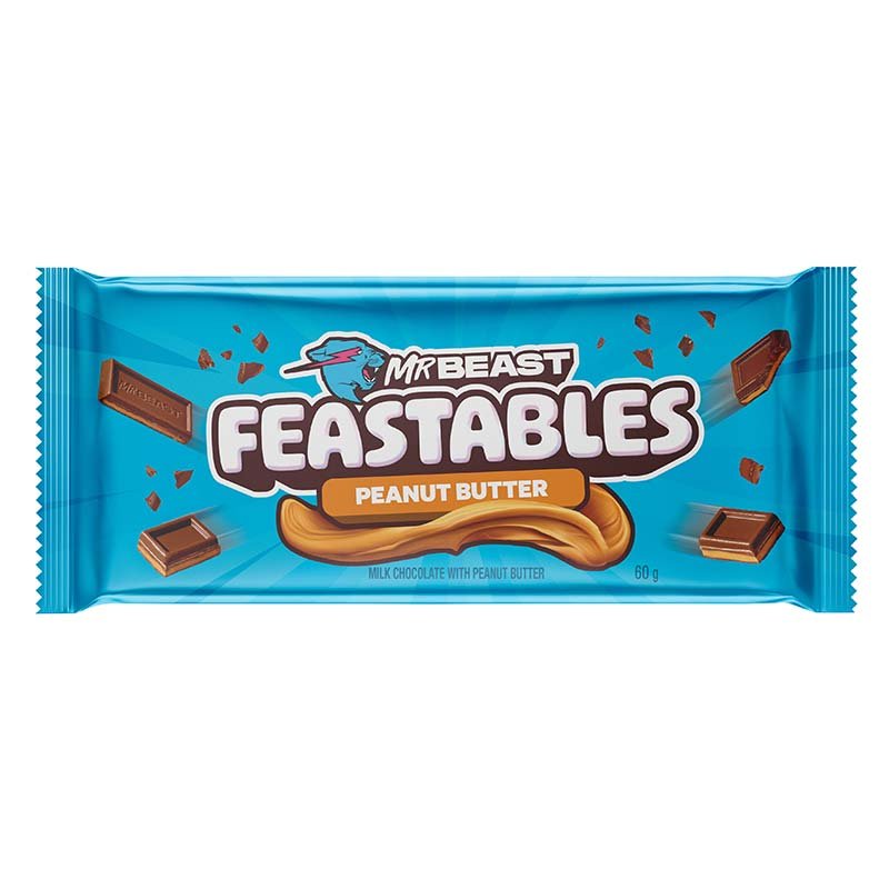 Mr Beast Feastables Chocolate Peanut Butter – 60g - MataMata
