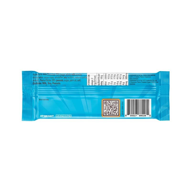 Mr Beast Feastables Chocolate Peanut Butter – 60g - MataMata