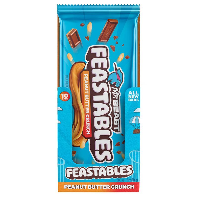 Mr Beast Feastables Chocolate Peanut Butter Crunch – 60g - MataMata
