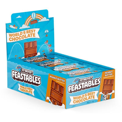MrBeast Feastables Peanut Butter Milk Chocolate Bar – 35g - MataMata