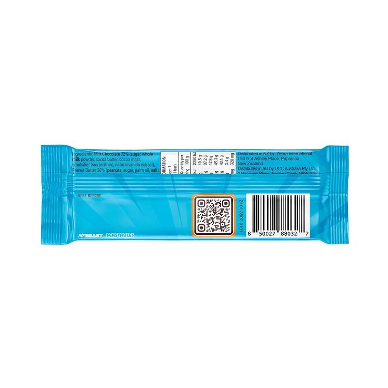 MrBeast Feastables Peanut Butter Milk Chocolate Bar – 35g - MataMata