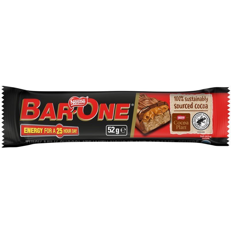 Nestle Bar One Chocolate Bar 52g [Pack of 40] - MataMata