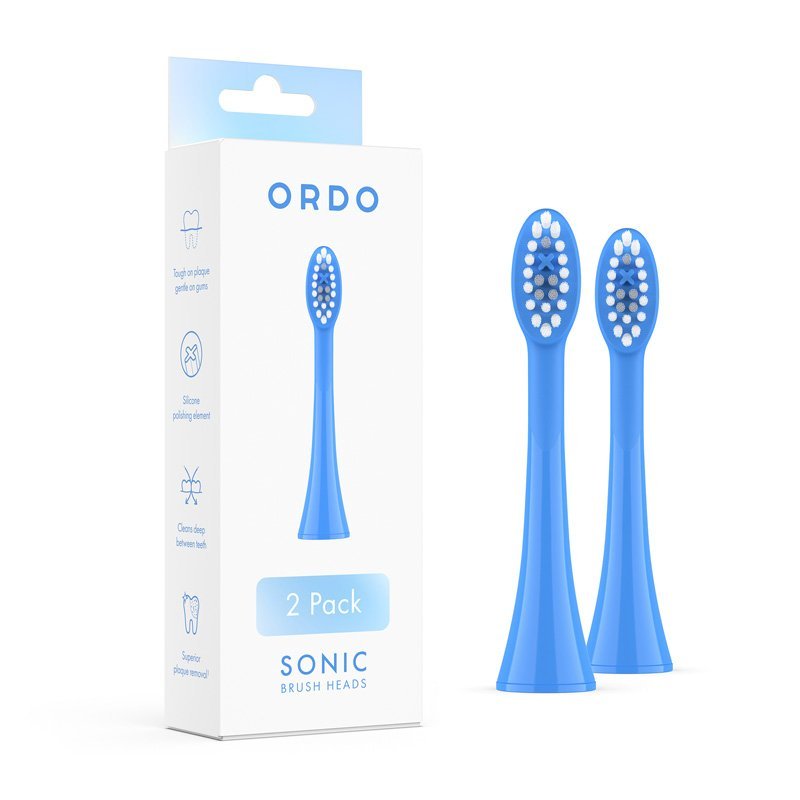 Ordo Sonic Brush Heads 2 Pack Colour: Arctic Blue/Ocean - MataMata