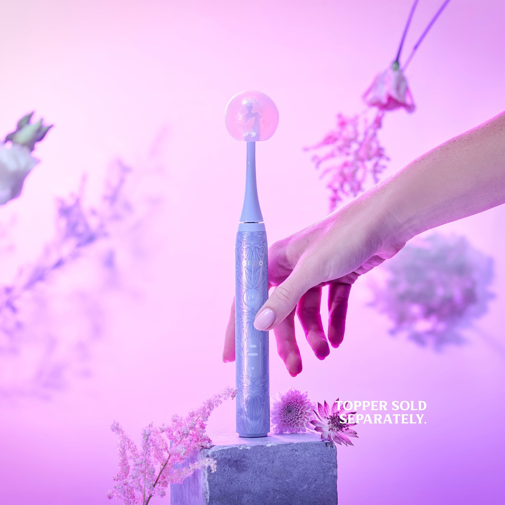 Ordo Sonic Lite Electric Toothbrush Bundle – Wicked Glinda Edition | Sonic Power, 2 Modes, Travel Topper, 4 Brush Heads - MataMata