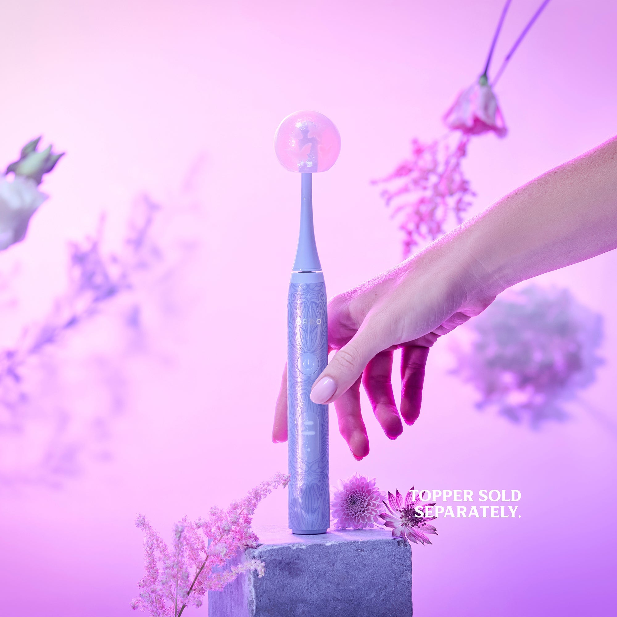 Ordo Sonic Lite Electric Toothbrush Bundle – Wicked Glinda Edition | Sonic Power, 2 Modes, Travel Topper, 4 Brush Heads - MataMata
