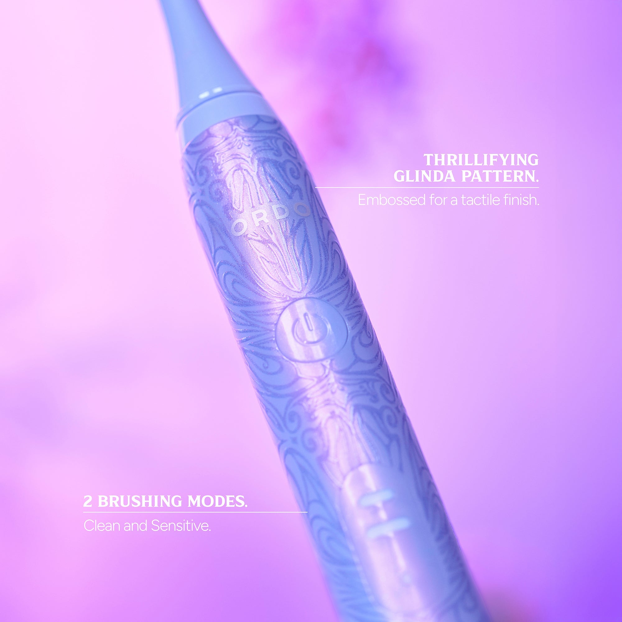 Ordo Sonic Lite Electric Toothbrush Bundle – Wicked Glinda Edition | Sonic Power, 2 Modes, Travel Topper, 4 Brush Heads - MataMata