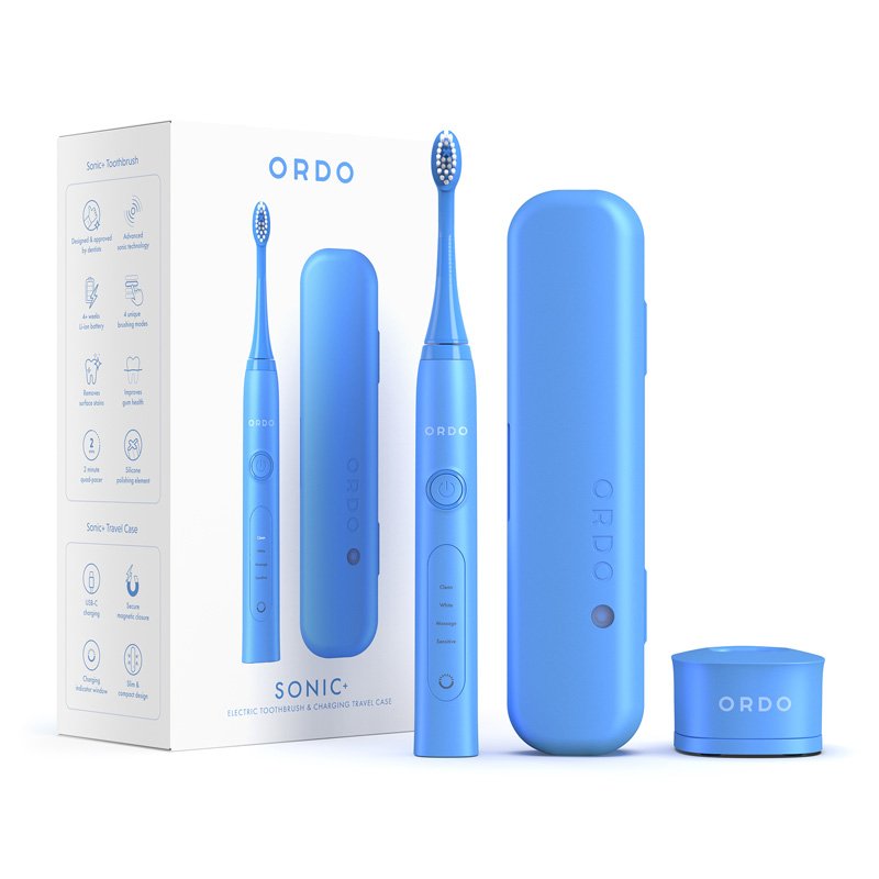 Ordo Sonic+ Toothbrush & Charging Travel Case Bundle Colour: Arctic Blue - MataMata