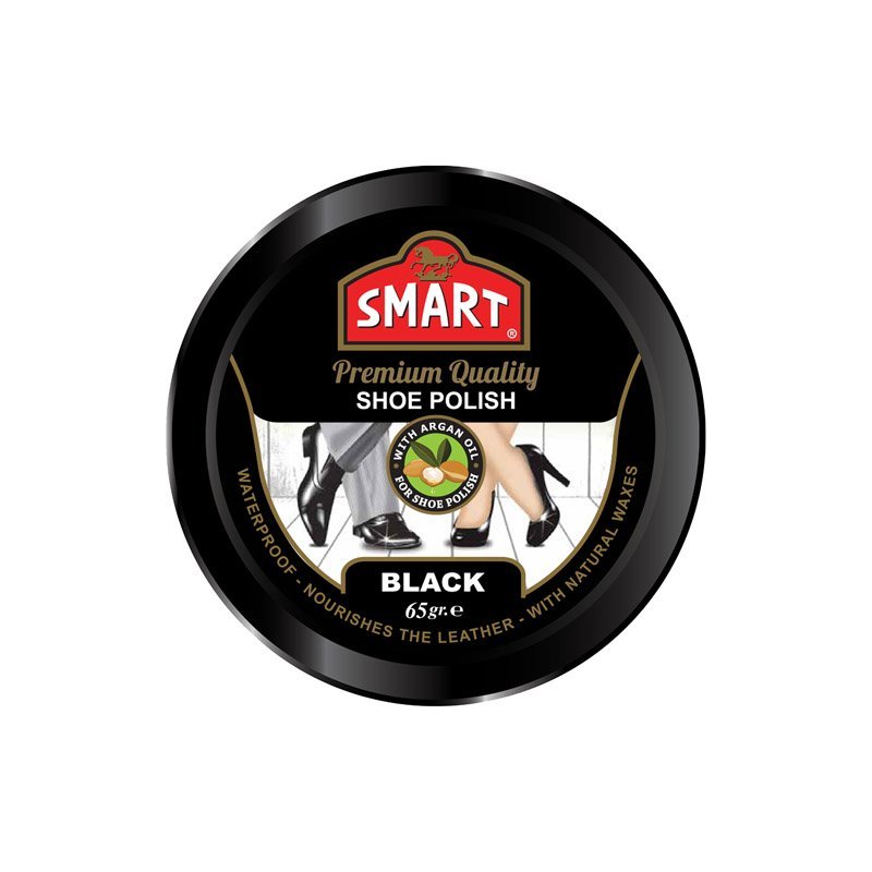 SMART Paste Shoe Polish 65g Colour: Black - MataMata