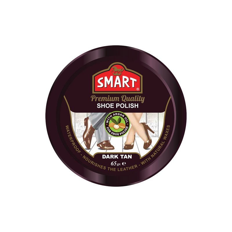 SMART Paste Shoe Polish 65g Colour: Dark Tan - MataMata