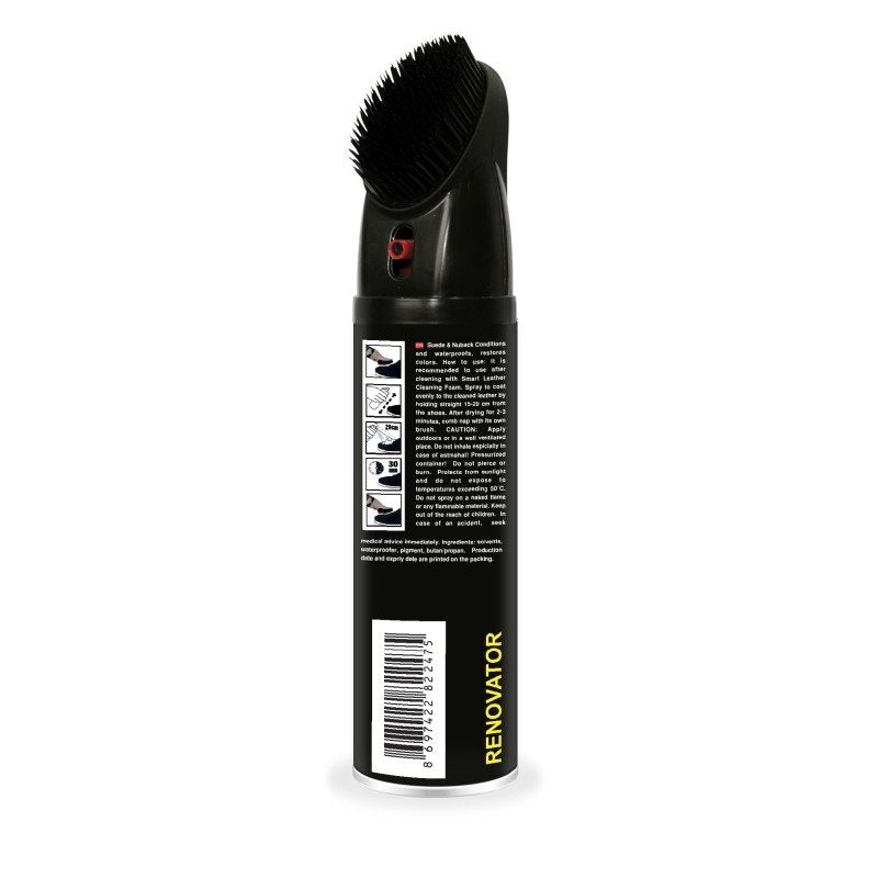 SMART Suede and Nubuck Renovator Spray Black 250mL - MataMata