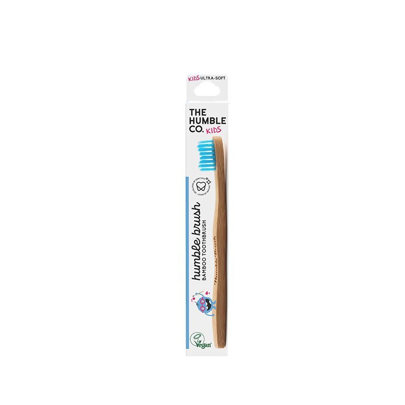 The Humble Co. Bamboo Toothbrush - Kids Blue - MataMata