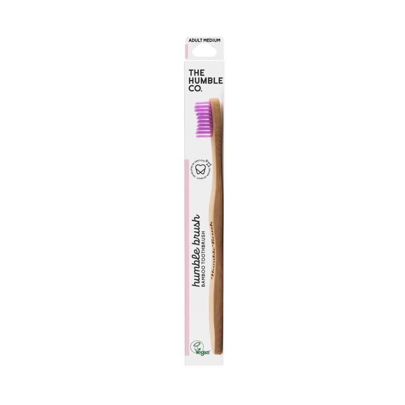 The Humble Co. Bamboo Toothbrush – Medium (Assorted Colours) - MataMata