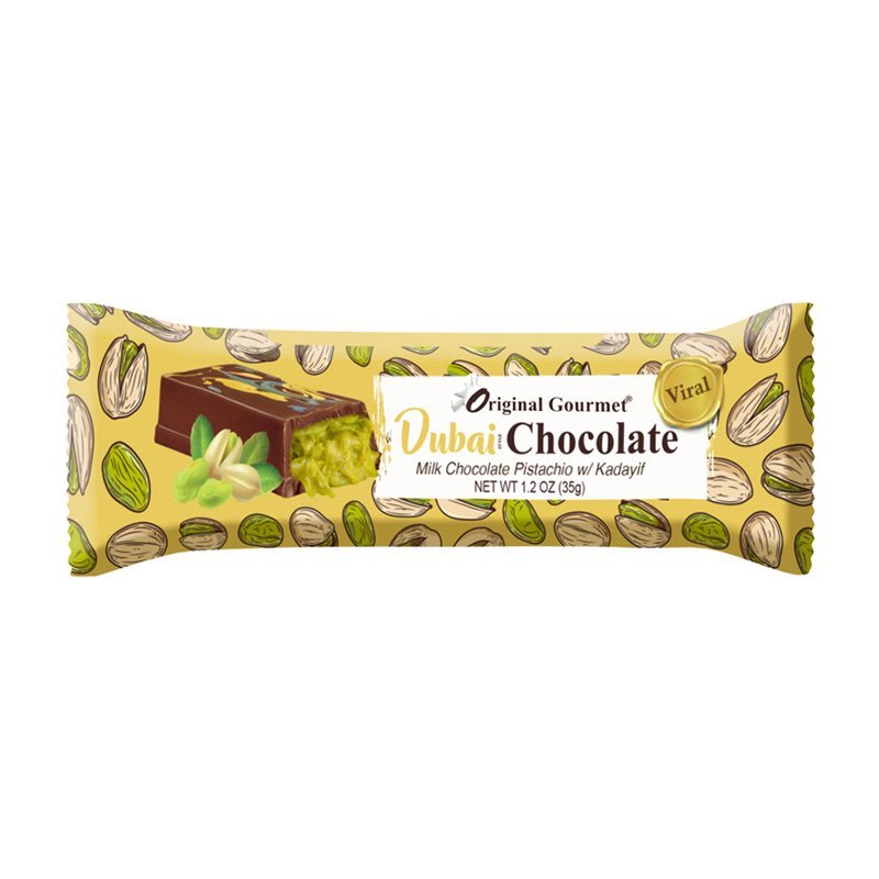 The Original Gourmet Dubai Milk Chocolate 35g [Pack of 144] - MataMata