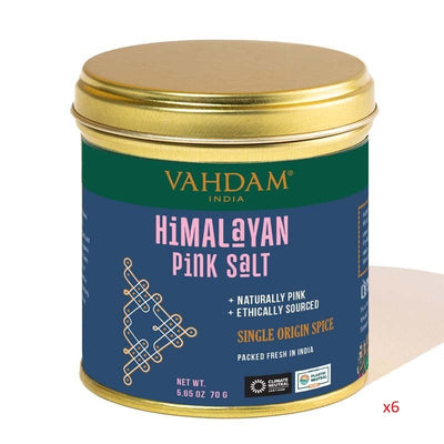 VAHDAM SPICE 70G CADDY HIMALAYAN PINK SALT x6 - MataMata