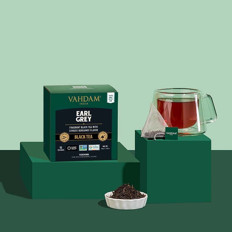 VAHDAM TEA 15TB PYRAMID EARL GREY CITRUS x6 - MataMata