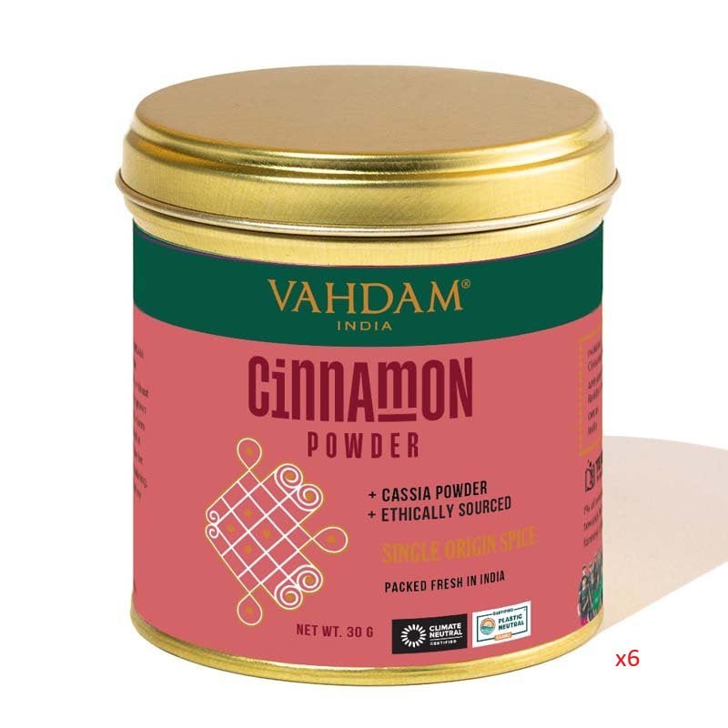 x6 Vahdam Single Origin Spice Cinnamon Powder 30g - MataMata