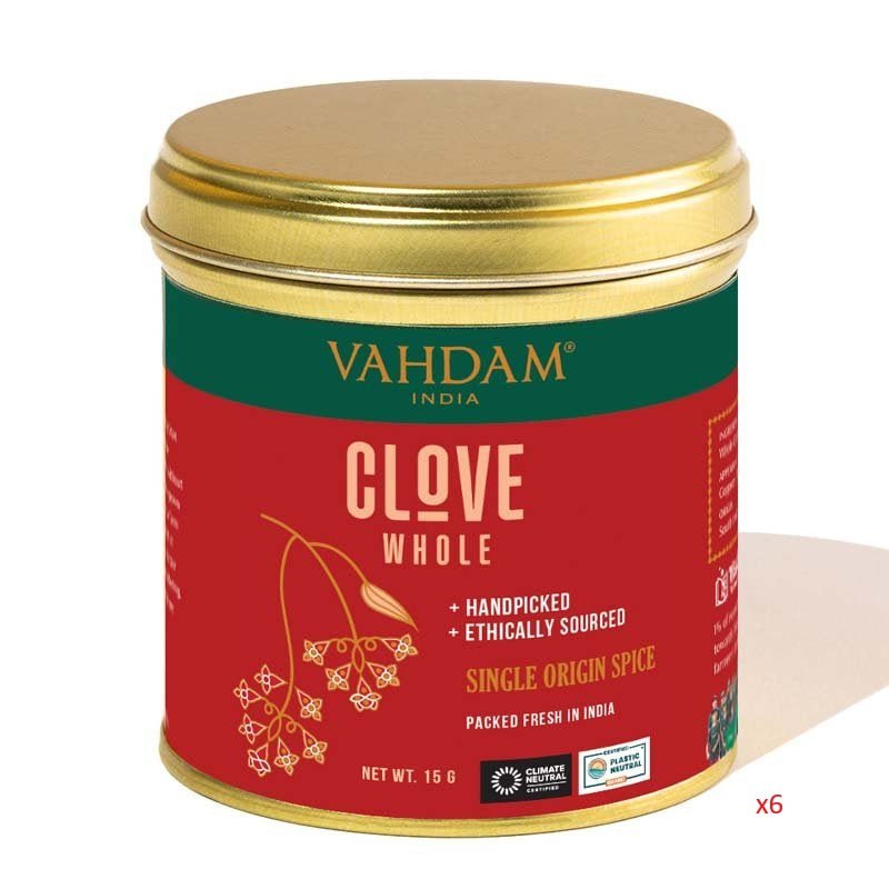 x6 Vahdam Single Origin Spice Clove Whole 15g - MataMata