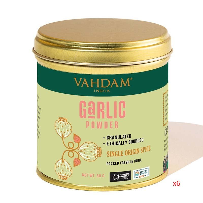 x6 VAHDAM SPICE 30G CADDY GARLIC POWDER - MataMata