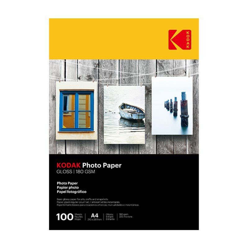 Kodak Photo Paper Gloss 180gsm A4 100 Sheets