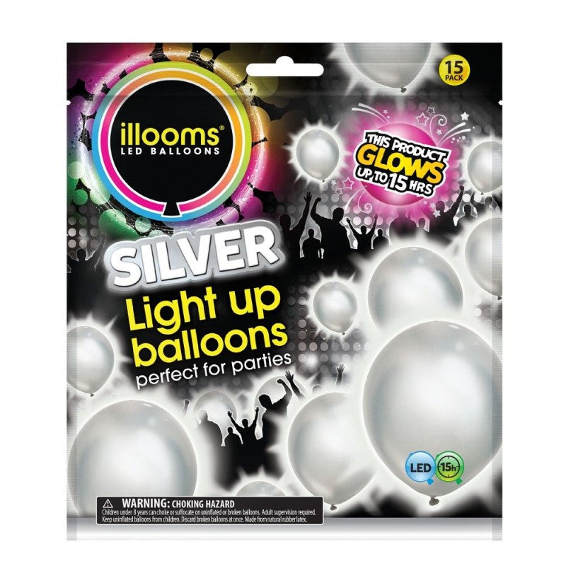 illooms Light-Up LED Balloon 15 Pack