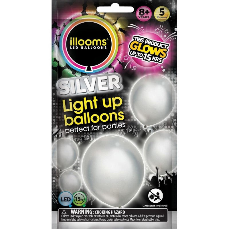 illooms Light-Up LED Balloon 5 Pack