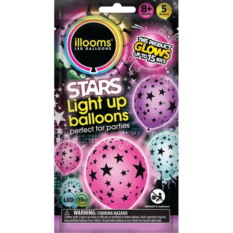 illooms Light-Up LED Balloon 5 Pack