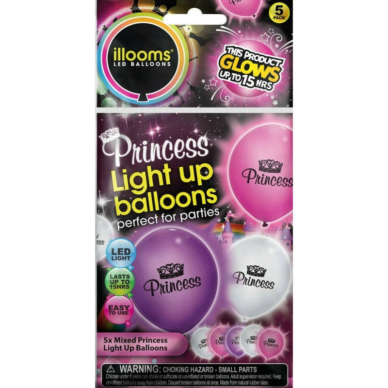 illooms Light-Up LED Balloon 5 Pack