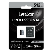 Lexar Professional 1066x microSDHC/SDXC UHS-I Silver Series SDMI Card