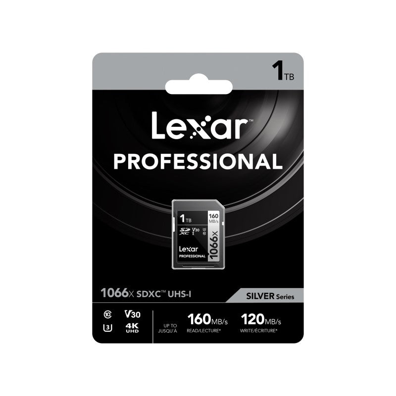 Lexar Professional 1066X SDXC UHS-I Silver Series SD Card