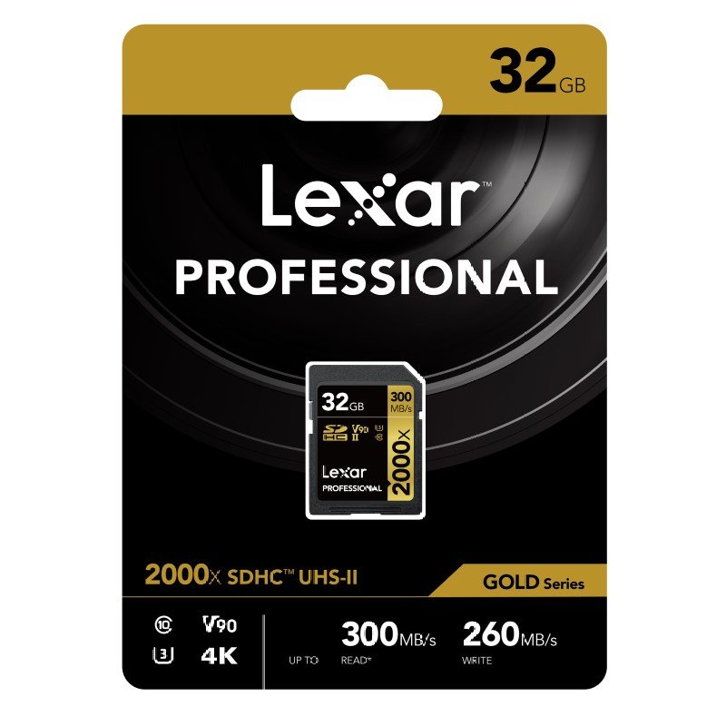 Lexar Professional 2000X SDHC/SDXC UHS-II SD Card