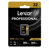 Lexar Professional 2000X SDHC/SDXC UHS-II SD Card