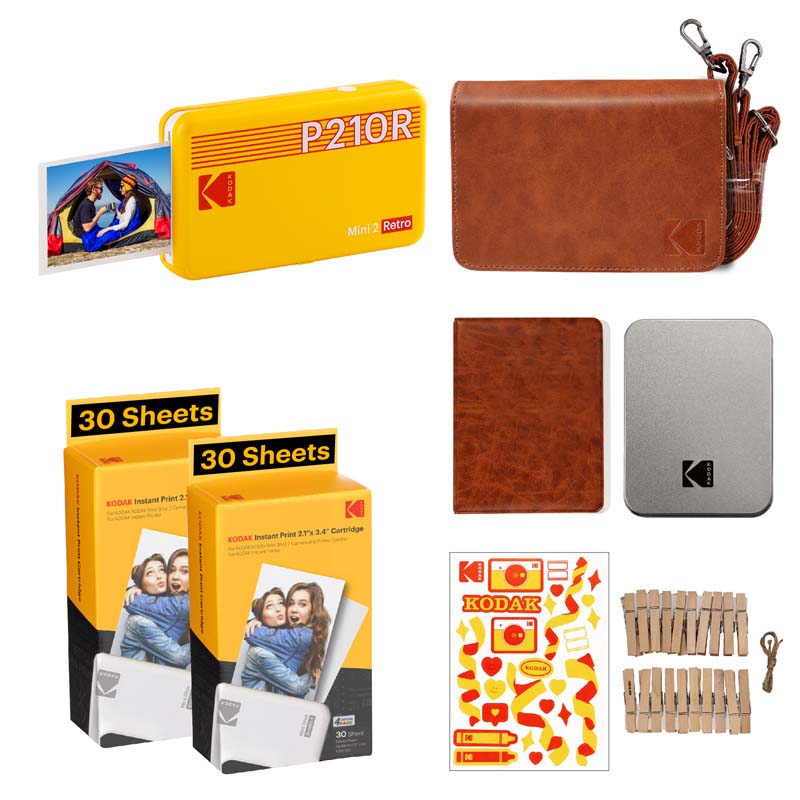 Kodak Instant Mini 2 Retro Cartridge + Accessories Bundle