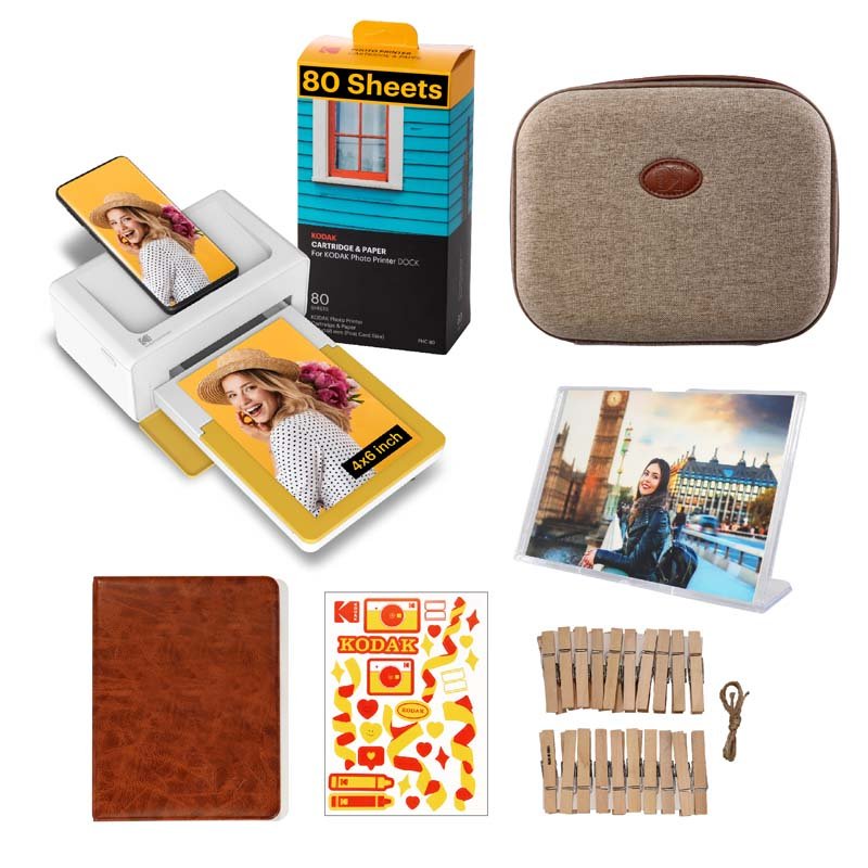 Kodak Instant Dock Plus Cartridge + Accessories Bundle Colour: Yellow