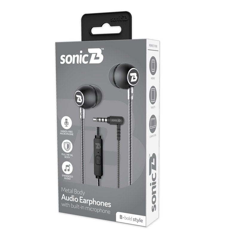 SonicB Bold Metal Wired Earphones