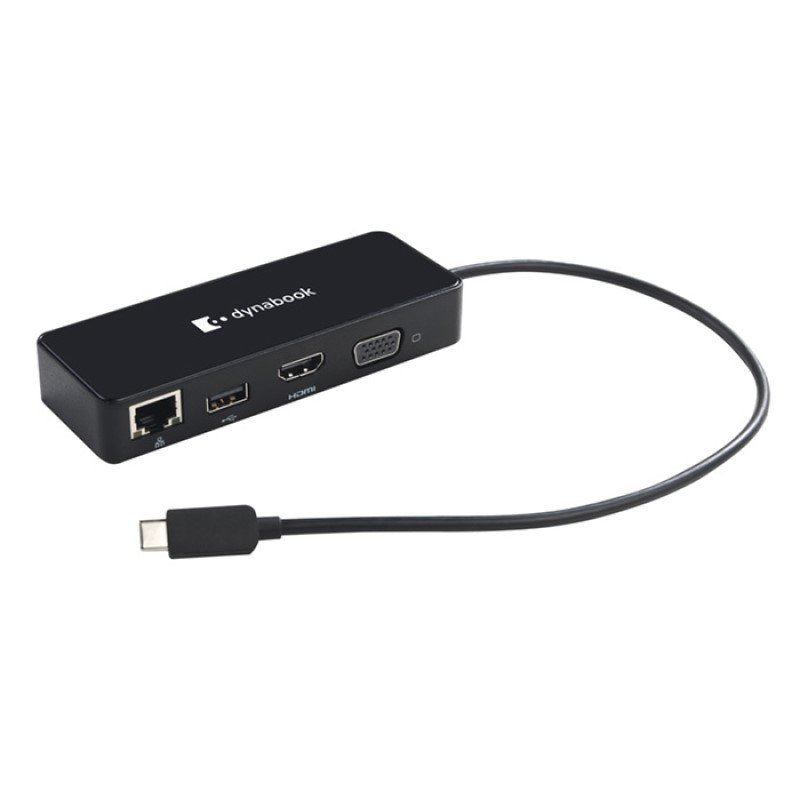 Dynabook USB - C to HDMI VGA LAN USB Travel Adapter Dock - MataMata