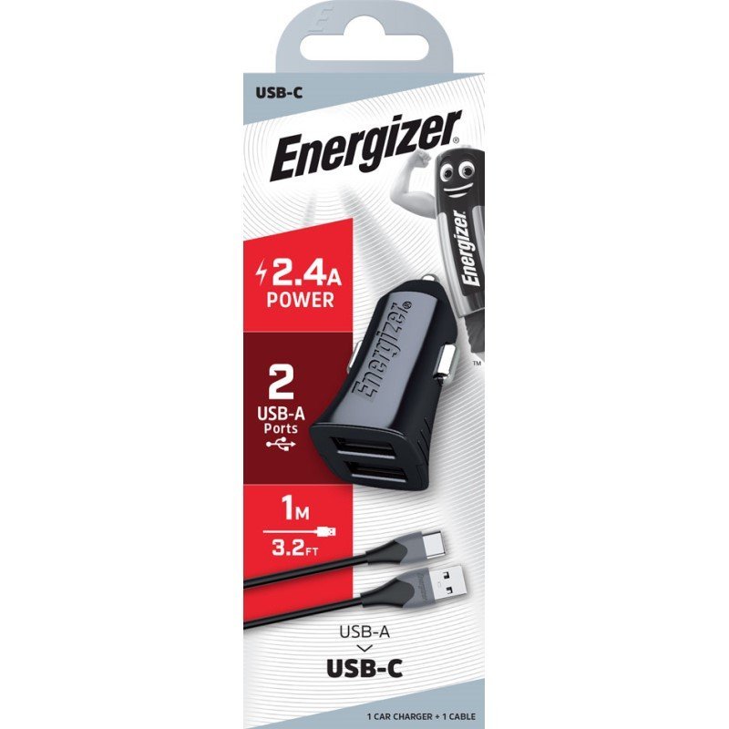 Energizer USB - C Car Charger with 1.2 Metre Cable - MataMata