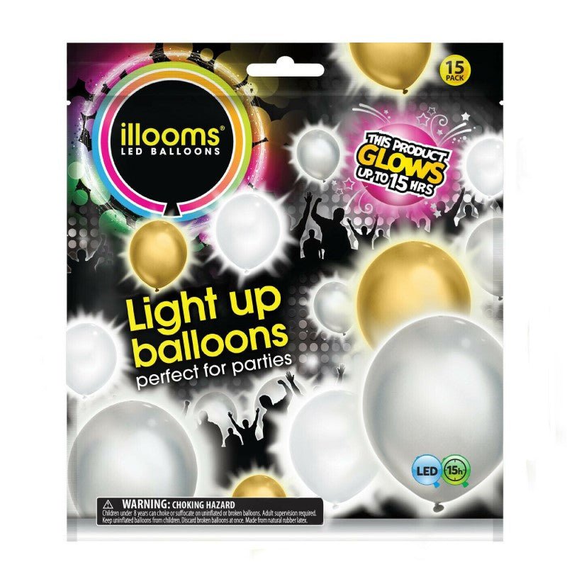 illooms Light - Up LED Balloon 15 Pack - MataMata