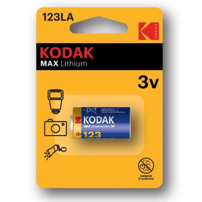 Kodak Batteries Max Lithium K123LA 3V Single Pack - MataMata