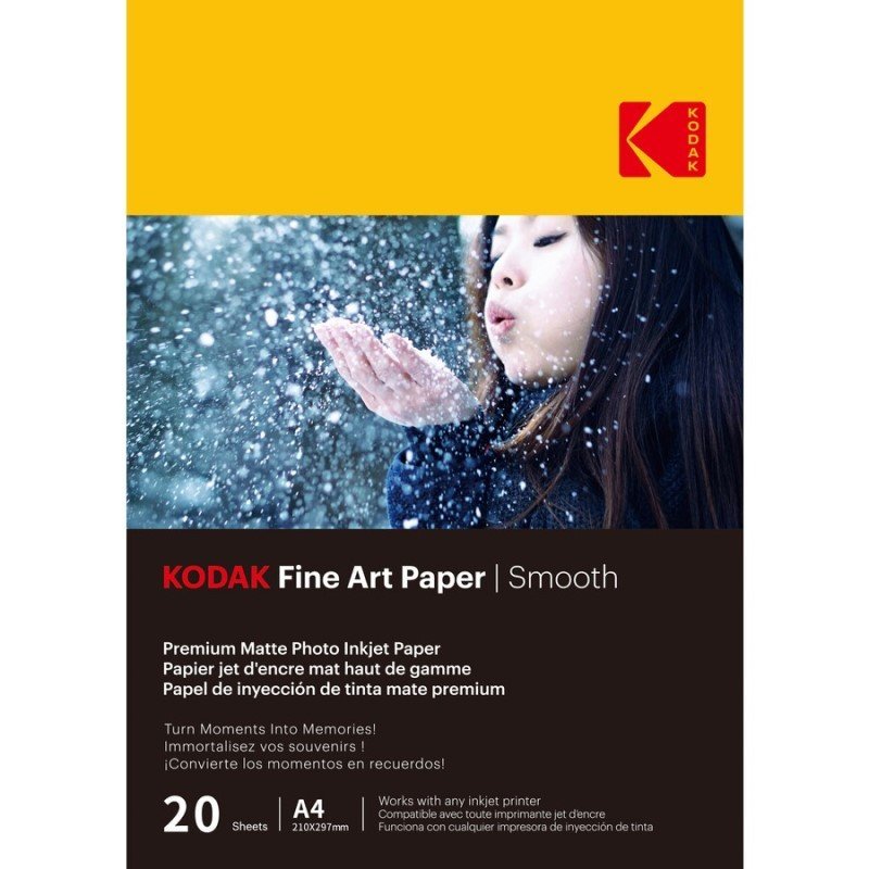 Kodak Fine Art A4 Smooth Paper 230GSM 20 Sheets - MataMata