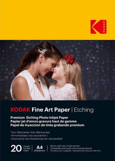 Kodak Fine Art Premium Etching Paper 210gsm A4 20 Sheets - MataMata