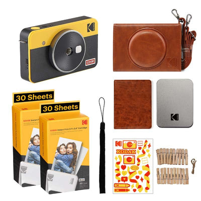 Kodak Instant Camera Mini Shot 2 Retro Cartridge + Accessories Bundle - MataMata
