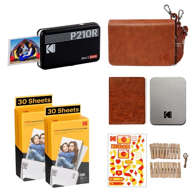 Kodak Instant Mini 2 Retro Cartridge + Accessories Bundle - MataMata